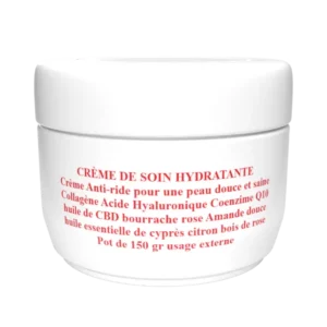 Crème hydratante au cbd - pot de 150 gr - cbdsantepassion